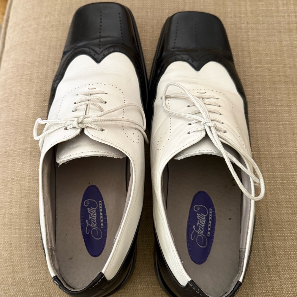 Formal Two-Tone Leather Dress Shoes